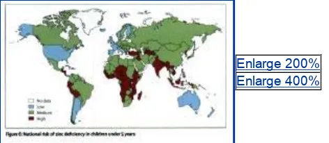 Figure 6: National risk of zinc deficiency in children under 5 years