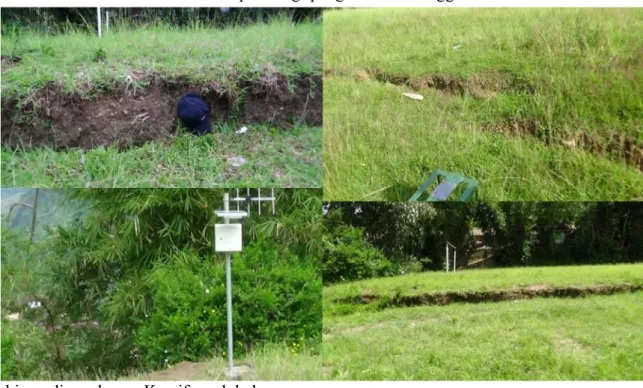 Gambar 2.8 Retakan Tanah dan EWS di Dusun Klesem   Sumber: BPBD Banjarnegara  