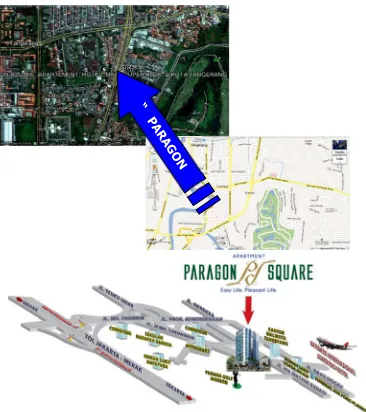 Gambar 3.2. Lokasi Penelitian (Data Proyek Paragon Square, 2012)