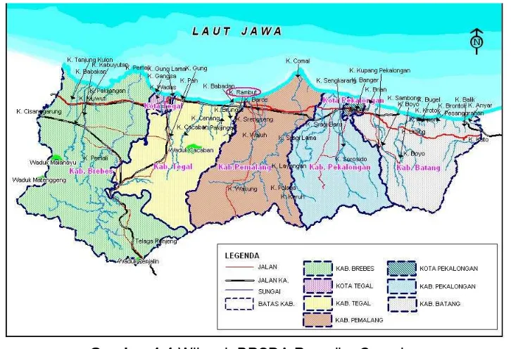 Gambar 1.1 Wilayah BPSDA Pemali – Comal 