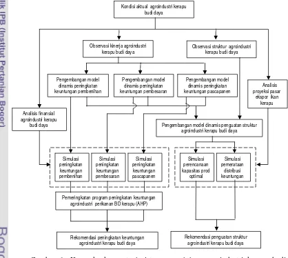 Gambar 6  Kerangka konseptual sistem pengelolaan agroindustri kerapu budi 