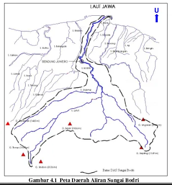 Gambar 4.1  Peta Daerah Aliran Sungai Bodri 