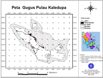 Gambar 1. Gugus Pulau Kaledupa (GPK)  Sebagaimana arahan pemanfaatan pulau 