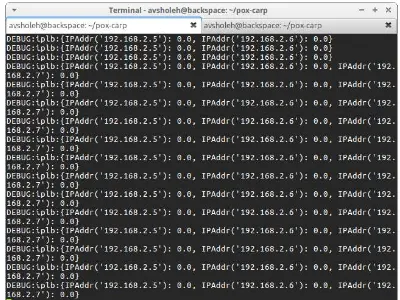 Gambar 8 Controller telah menerima resouce dari server 1 