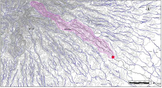 Gambar 1.2. Peta Daerah Aliran Sungai Kersulo Kabupaten Pati (Balai PSDA Seluna, 2005)  