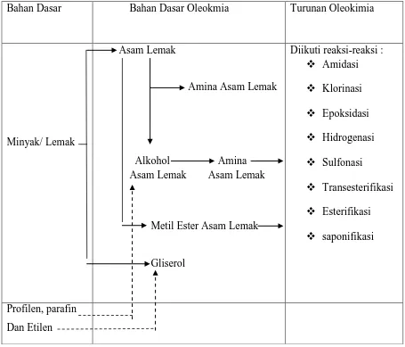 Tabel 2.1 Diagram Alur Oleokimia   