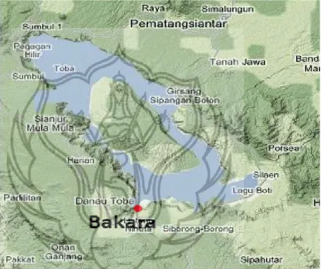 Gambar 24. Peta Humbang Hasundutan dan Sekitar Danau Toba  Sumber:  https://www.google.co.id,  rabu 31/05/2017, pukul 21.08 