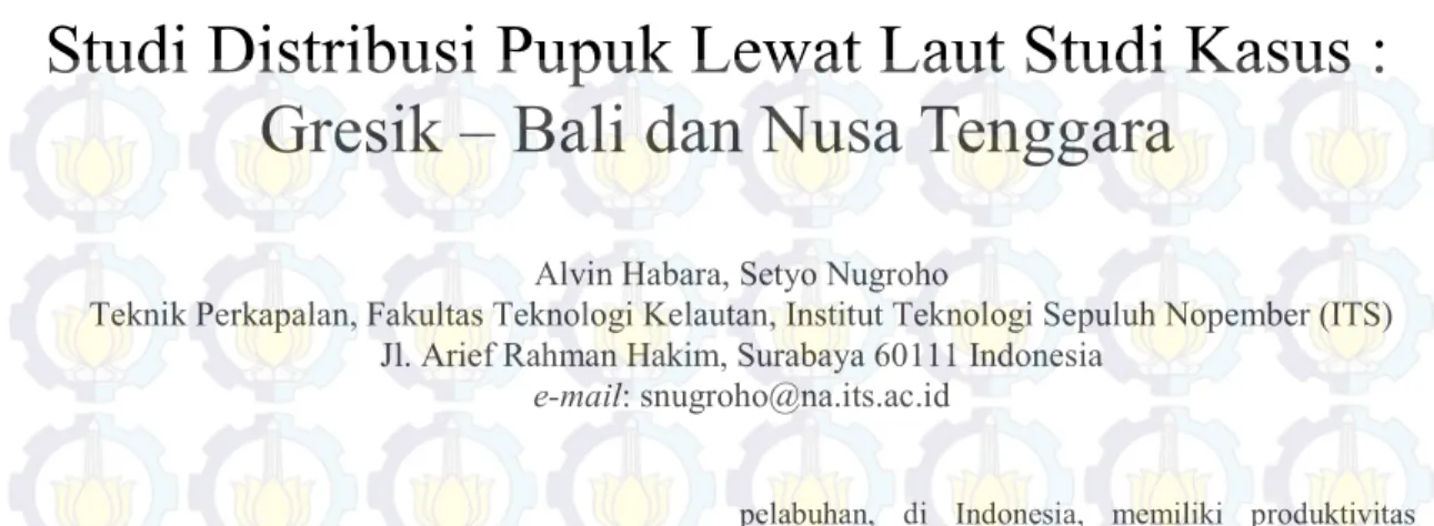 Tabel 1. Perbandingan Jarak Terhadap Unit Cost 