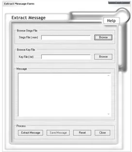 Gambar 11: Rancangan Form Extract Message 