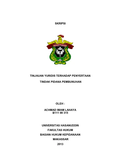 Unsur-Unsur Percobaan - TINJAUAN PUSTAKA - TINJAUAN YURIDIS TERHADAP ...