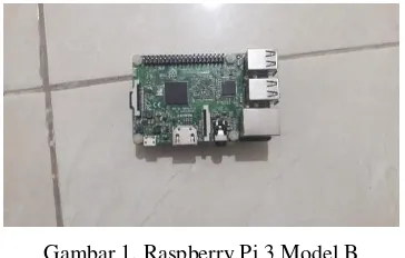 Gambar 1. Raspberry Pi 3 Model B 