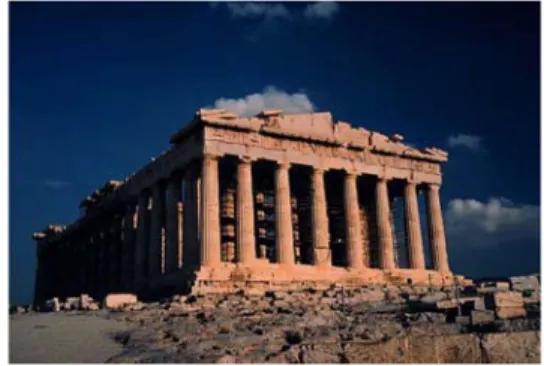Gambar 1. Tampak Depan Kuil Parthenon 