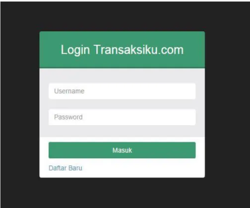 Gambar 1 Halaman Login user 