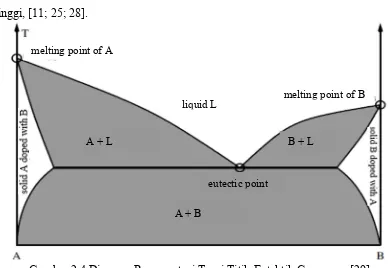 Gambar 2.4 Diagram Representasi Teori Titik Eutektik Campuran [29]