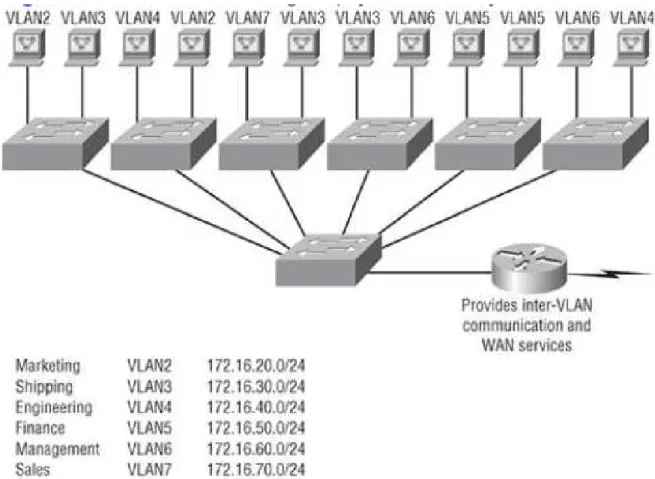 Gambar 2.7: Virtual Local Area Network (VLAN) 