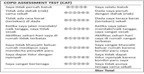 Tabel 2.2. COPD Asessment Test 