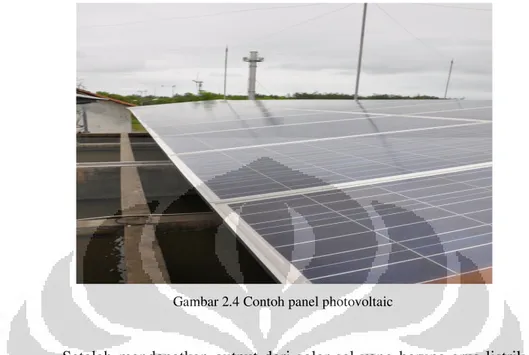 Gambar 2.4 Contoh panel photovoltaic 