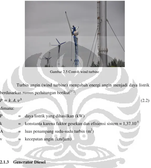 Gambar 2.5 Contoh wind turbine