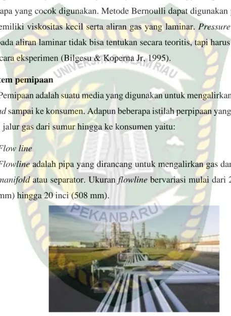 Gambar 2. 1 Flow line  2.  Manifold 