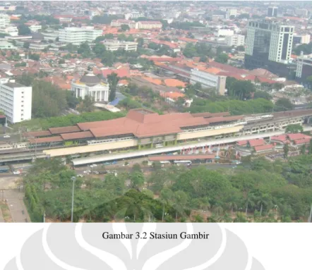 Gambar 3.2 Stasiun Gambir 