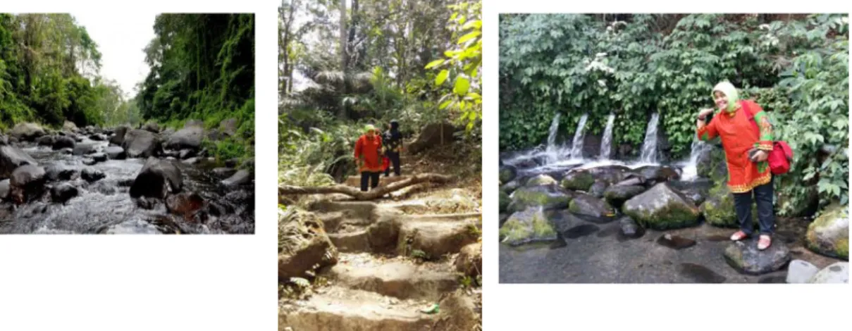 Gambar	4.		Perjalanan	wisata	alam	di	hutan	Sessaot	 	