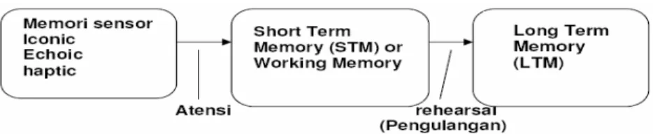 Gambar Sistem kerja memory manusia 