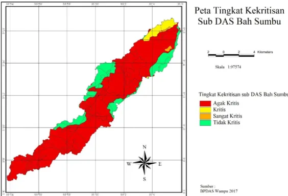 Gambar 2. Peta Sub DAS Bah Sumbu 