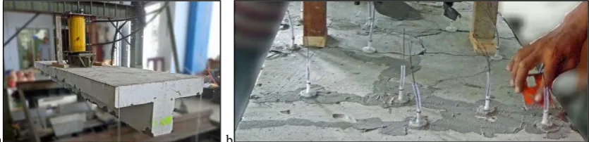 Fig. 2. retrofitting (a) straightening; (b) packer placement and sealing. 