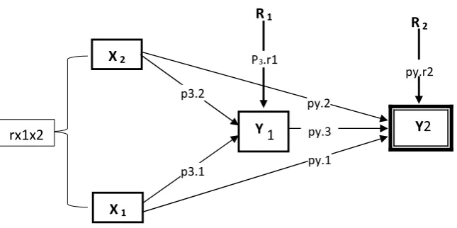 Gambar 3.1 Model Analisis Jalur                                           
