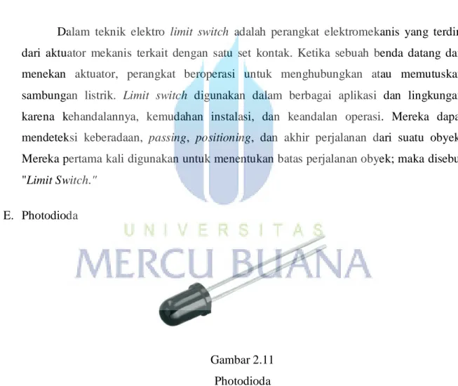Gambar 2.10  Limit Switch 