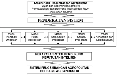 Gambar 15 Kerangka pemikiran sistem pengembangan agropolitan 
