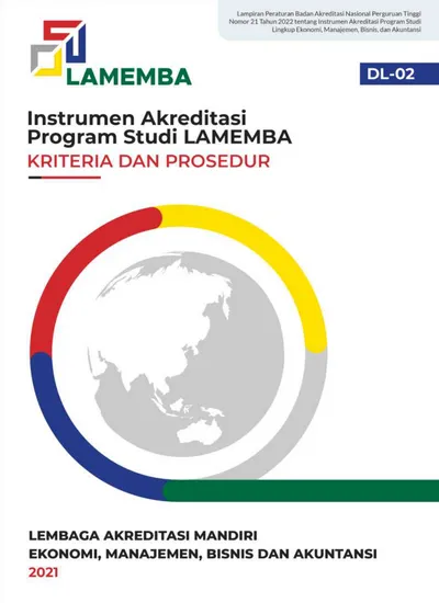 Kriteria Dan Prosedur Instrumen Akreditasi Program Studi (LAMEMBA)