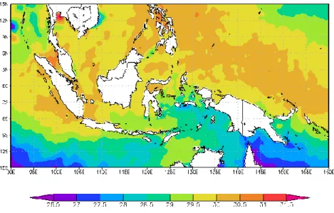 Gambar 3.10 Suhu Muka Laut Periode Juni 2016 