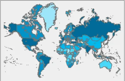 Gambar 2.1. Peta sebaran COVID-19 di dunia Sumber: WHO,2020 