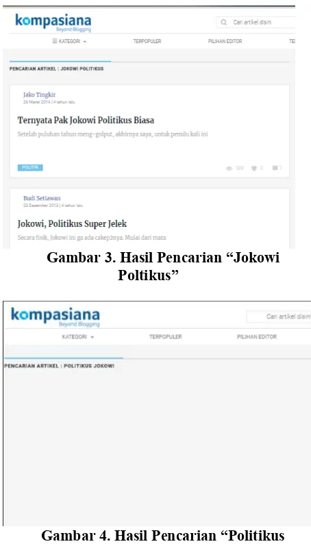 Gambar 3. Hasil Pencarian “Jokowi 