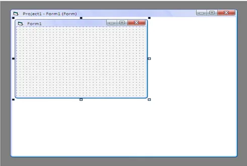 Gambar 2.7  Tampilan Jendela Form  pada Visual Basic 6.0 