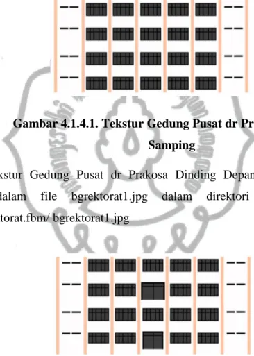 Gambar 4.1.4.1. Tekstur Gedung Pusat dr Prakosa Dinding  Samping 