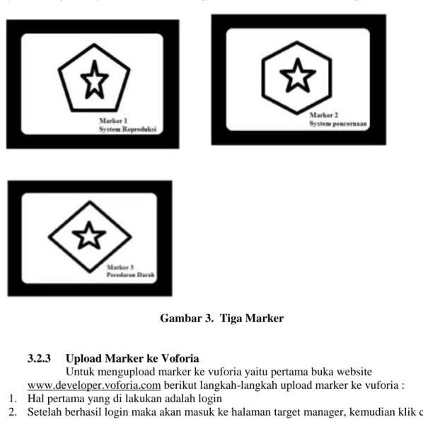 Gambar 3.  Tiga Marker 