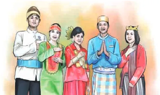 Gambar 1.5.  Keberagaman suku dan budaya Indonesia