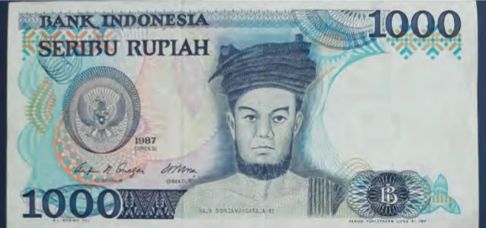 Gambar 3.2.  Uang kertas nominal Rp 1.000,- Tahun 1987