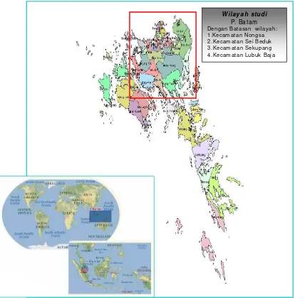 Gambar 4.1. Orientasi Wilayah Studi Pulau Batam 