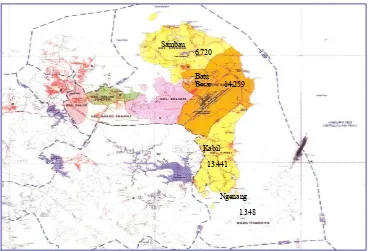 Tabel  4.1 Luas wilayah dan Kepadatan Penduduk di Kecamatan Nongsa Tahun 2005 