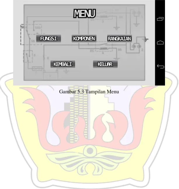 Gambar 5.3 Tampilan Menu 