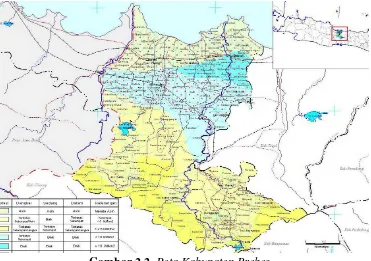 Gambar 2.2  Peta Kabupaten Brebes 