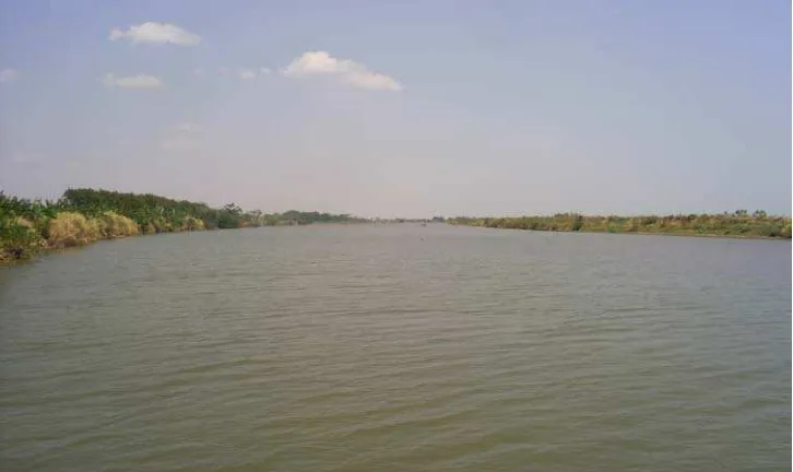 Gambar 2.3  Sungai Pemali pada bagian sebelum percabangan  