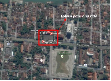 Gambar 1.1 Lokasi Park and Ride 