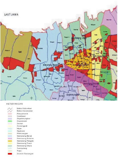 Gambar 2.4 Peta Genangan Daerah Semarang Barat Tahun 2006 