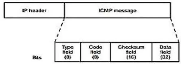 Gambar 2.10 Susunan dari Pesan ICMP [17] 