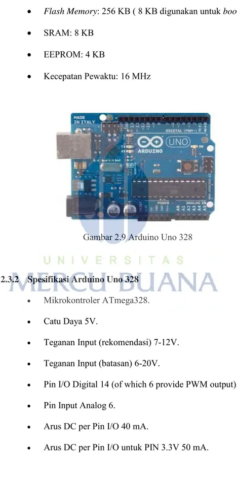 Gambar 2.9 Arduino Uno 328 