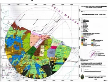 Gambar 2. 1 Rencana Penggunaan Lahan Tahun 2025 Kawasan Kuala Namu. (Sumber : Dinas  Penataan Ruang dan Permukiman Provinsi Sumatera Utara.) 